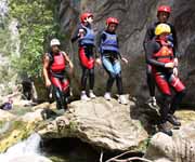 canyoning on the cetina river